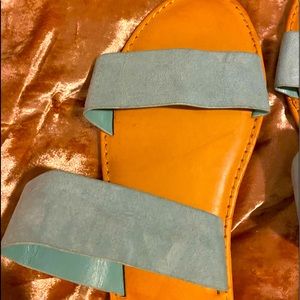 Light blue sandals
